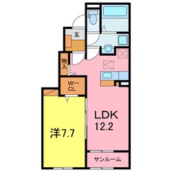 ル　カルム　森跡Ⅰの物件間取画像